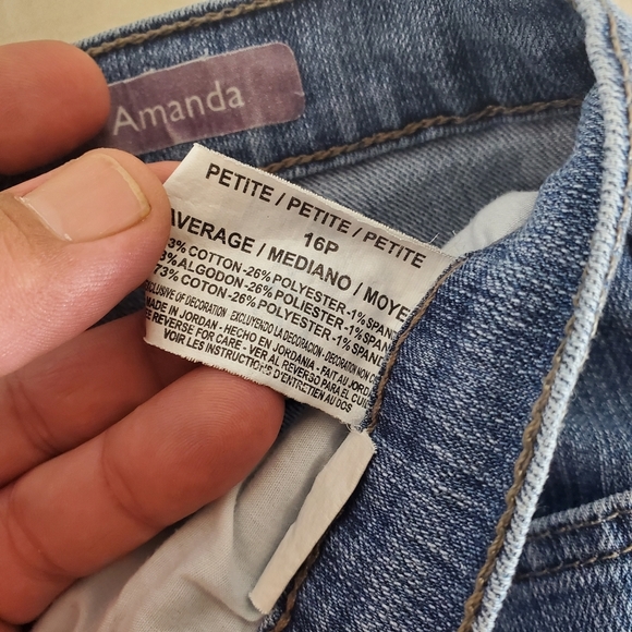 Gloria Vanderbilt Womens Jeans Size 16 Petite - Picture 3 of 6